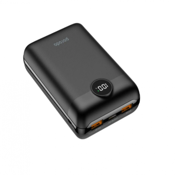 بورودو سوبر كومباكت 20W PD & QC3.0 باور بانك 20000 مللي أمبير مع 3 مخرجات شحن سريع