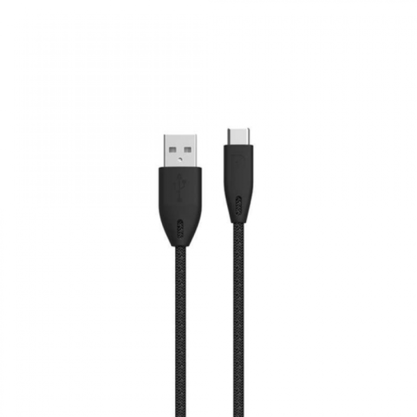كابل باورولوجي مضفر USB-A الى Type-C  مصممة لتحمل ما يصل إلى 15000+ انحناء  (1.2 متر / 4 قدم)