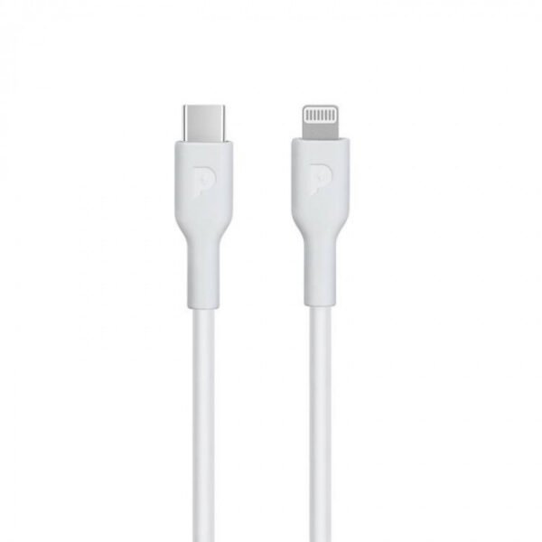 كابل بوويرولوجي من Type-C إلى Lightning بي دي 20 وات ون أبيض